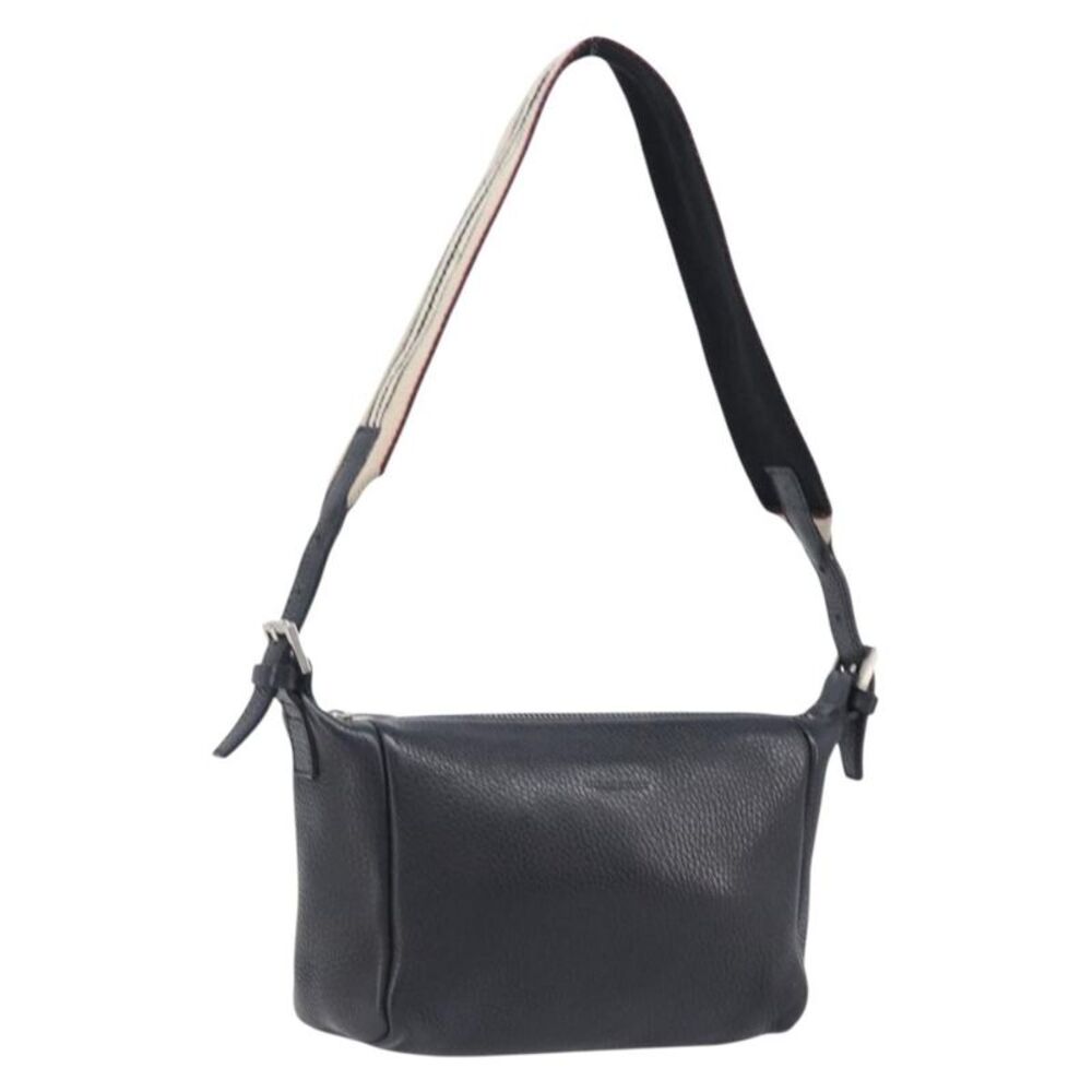 Burberry Shoulder Leather Black Leather Shoulder Bag Bag